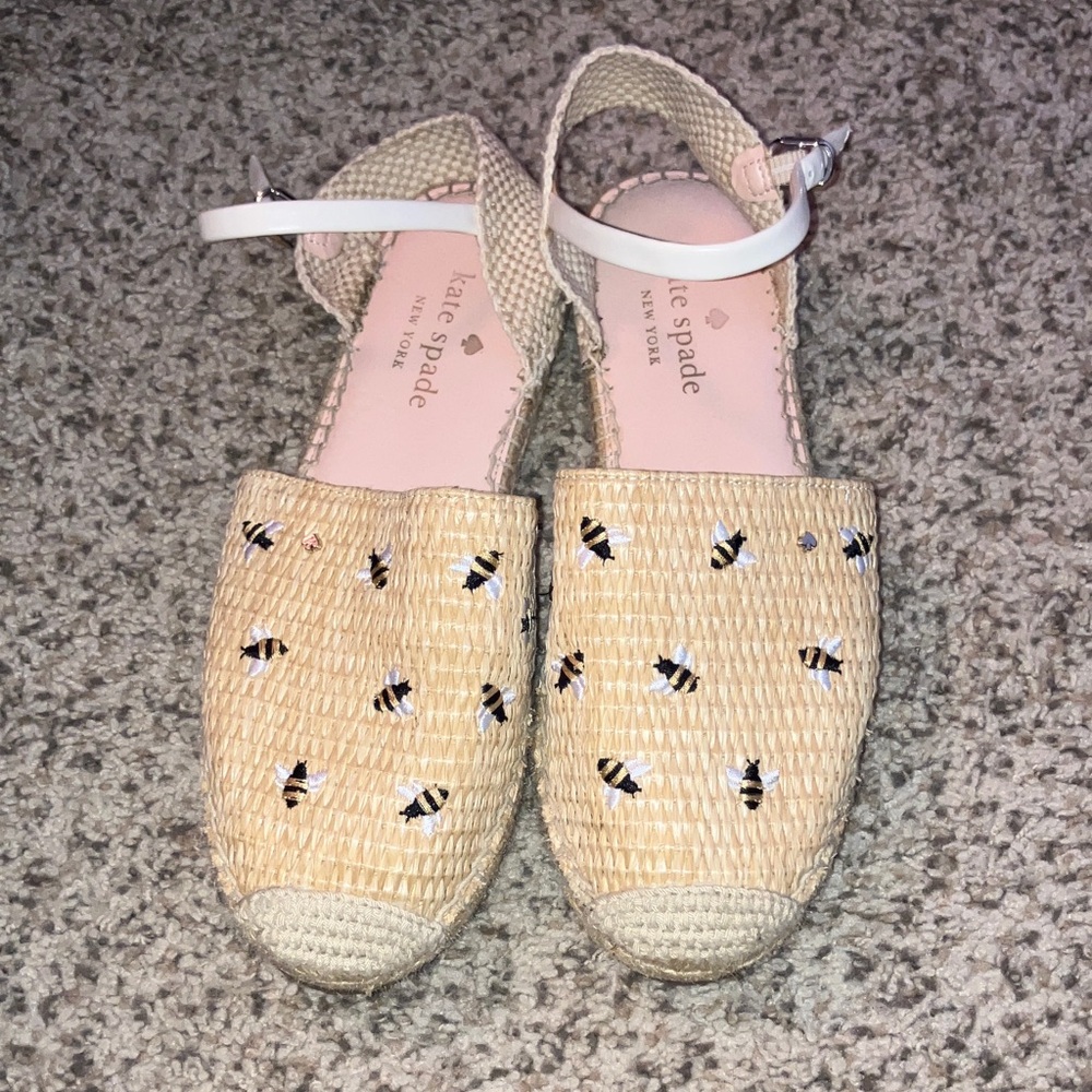 Kate Spade Bonnie Bee Raffia Flats
